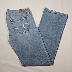 American Eagle Women's Slim Bootcut Jeans Size 8 Blue 2011 Style 7144